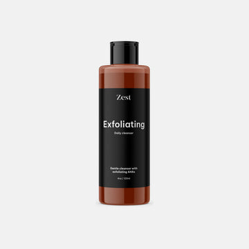 Exfoliating daily cleanser
